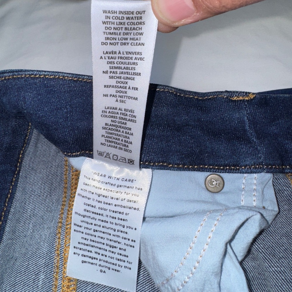 Good American Always Fits Good Waist Skinny Jeans Blue821 Size 14-18 GW226T - Picture 9 of 11